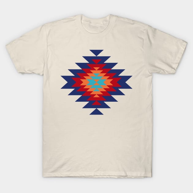 Tribal Love Blue T-Shirt by Akbaly